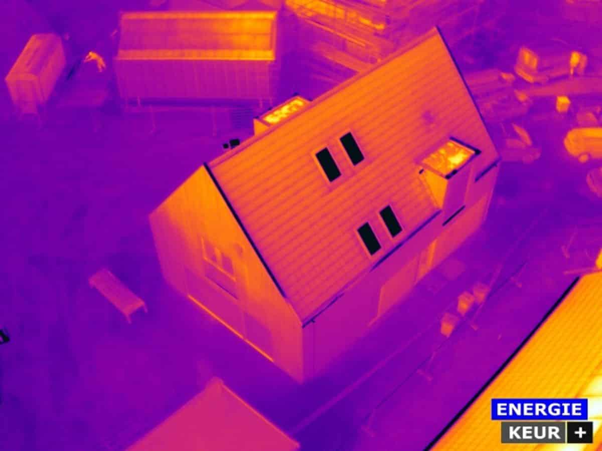 Thermografie met gebruik van drone in Assen