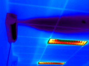 Warmtebeeld van een inspectie van een airco