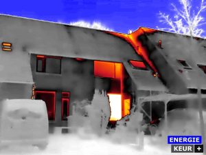 Gebouwthermografie bijeen woning in Groningen
