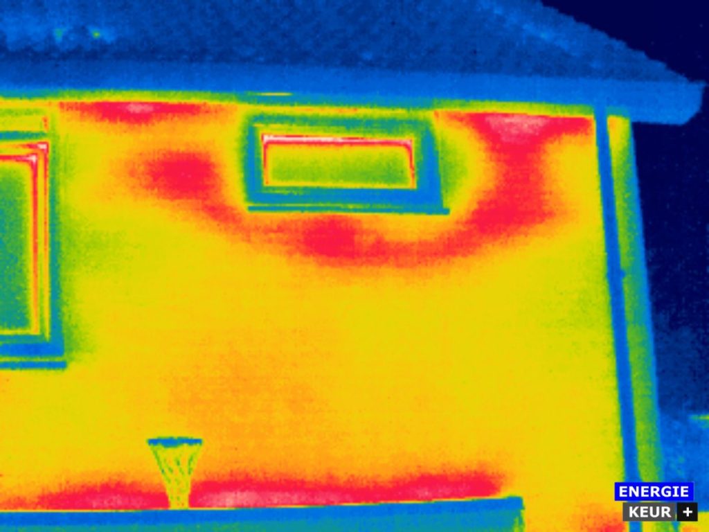 Thermografie bij een woning in Peize
